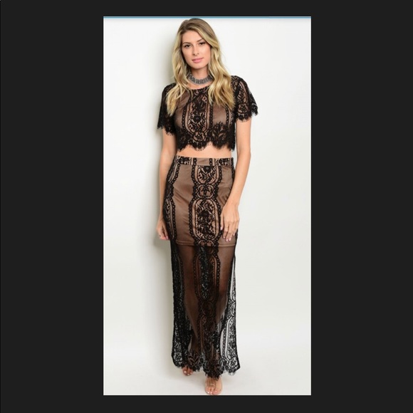 1 -Small LEFT! Crop top high waist dress - Picture 2 of 5